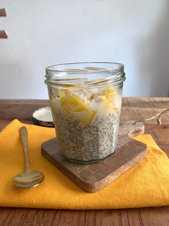 A picture of ☆Chia Pudding with Mango and Coconut☆.