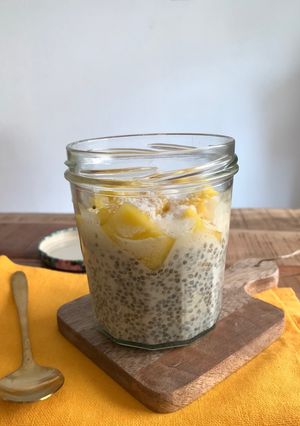 A picture of ☆Chia Pudding with Mango and Coconut☆.