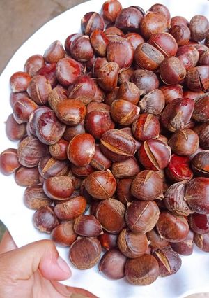 Hình của món Hạt dẻ luộc.