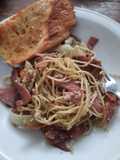 Spaghetti Aglio Olio Smoke Beef