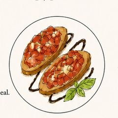 Tomato Basil Bruschetta A picture of Tomato Basil Bruschetta.