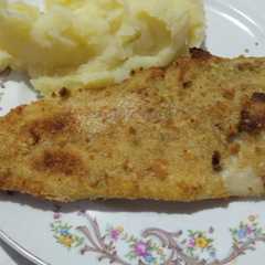 Una foto de Milanesas de pescado al horno🐟