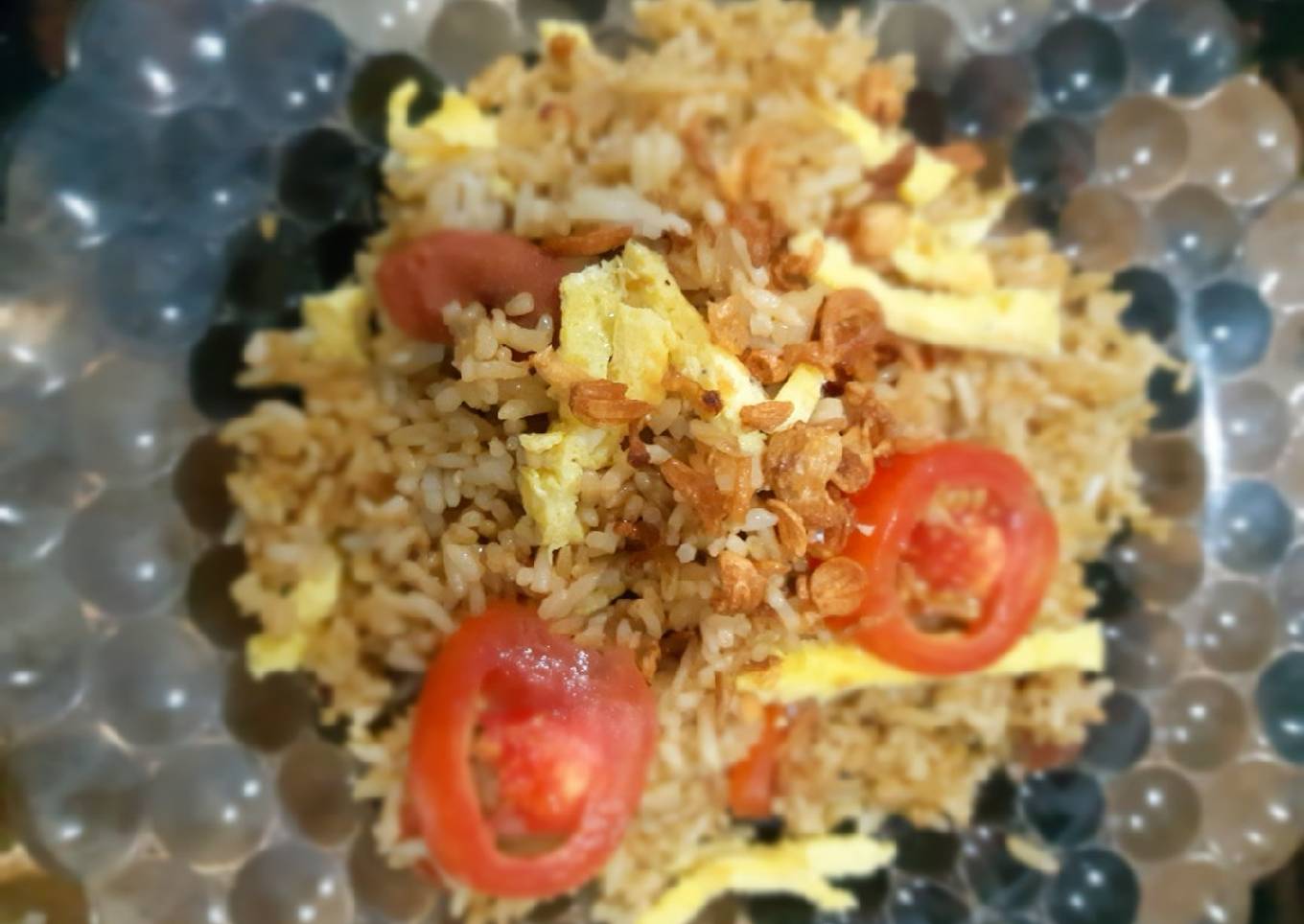 Nasi Goreng Kampung Telur dan Sosis