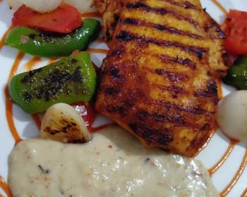 Easy Fast Cooking Grilled chicken with tarragon sauce Most Delicious