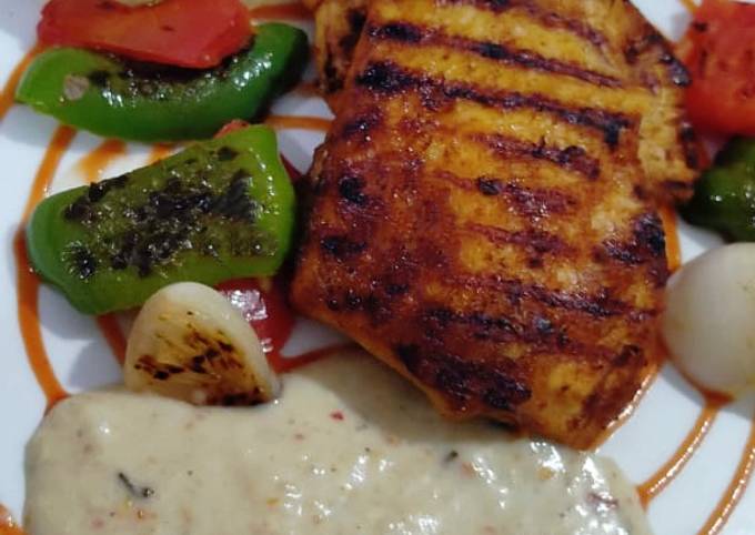Recipe of Speedy Grilled chicken with tarragon sauce