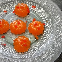 A picture of Orange Jelly without Gelatin and Agar Agar !!.