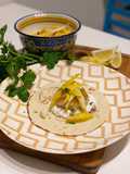 Tortillias alle crocchette di pesce con mango e yogurt