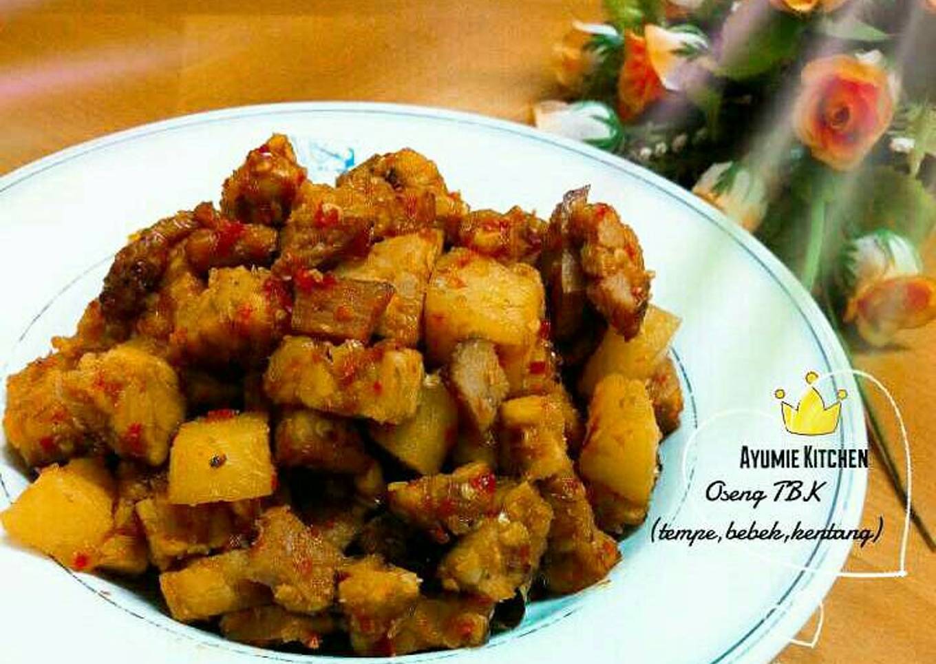 ✬ Oseng TBK (tempe,bebek,kentang) ✬
