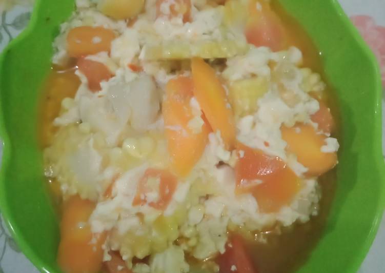 Tumis orek tahu dan sayur