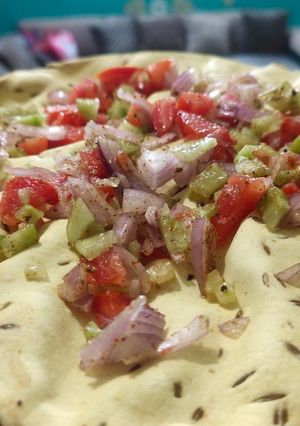 A picture of Masala Papad.