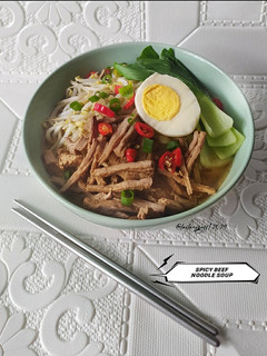 Foto resep Spicy Beef Noodle Soup