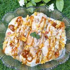 A picture of Kurkuray Dahi Puri 😋😋.