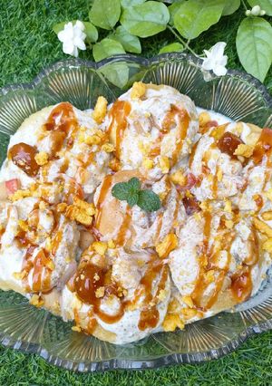 A picture of Kurkuray Dahi Puri 😋😋.