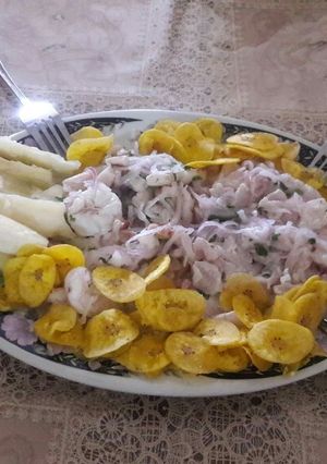 Una foto de Ceviche de pescado