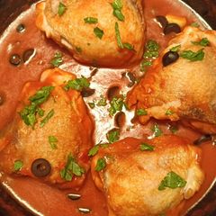 A picture of Crispy spicy tomato chicken.