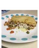 Lasagna de pollo y vegetales