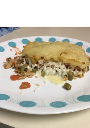 Una foto de Lasagna de pollo y vegetales