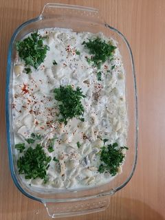 صورة لوصفة معكرونة باللبن