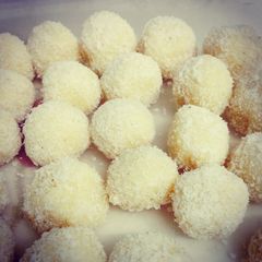 A picture of Quick Nariyal Laddoo #ganeshchaturthi.