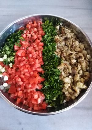 صورة لوصفة 🍆 سلطة باذنجان مشوي 🍆