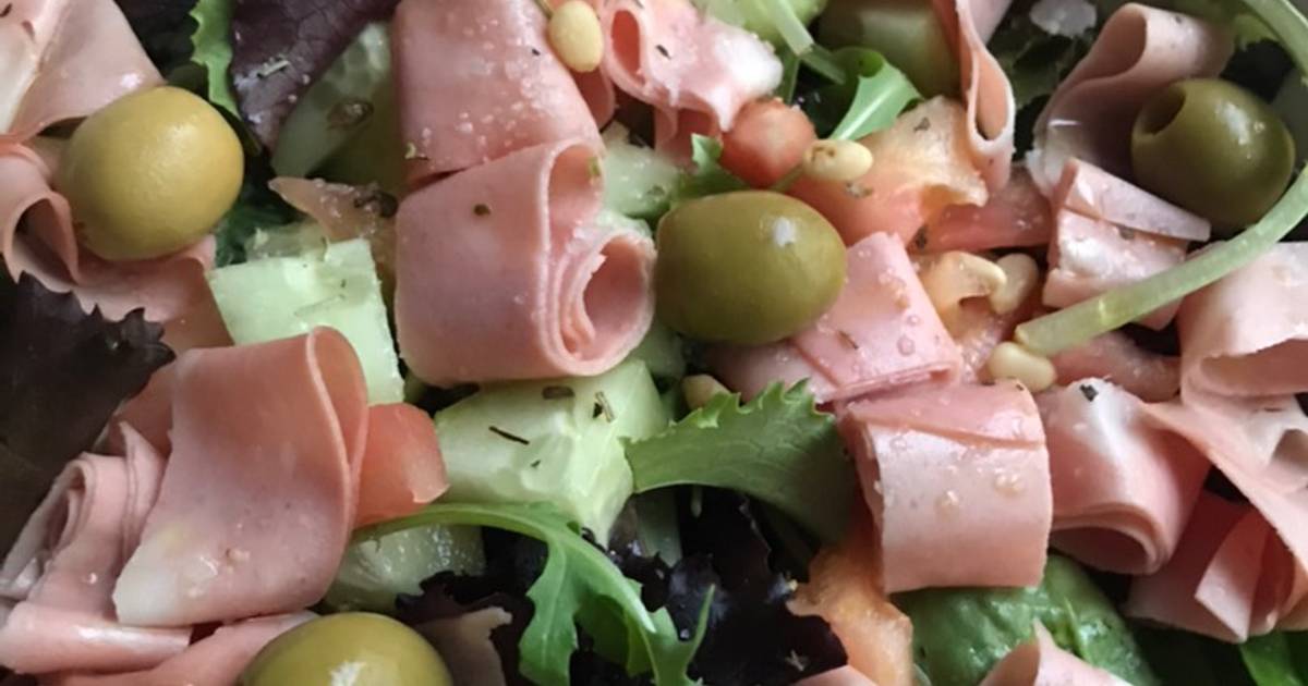 Ensalada con mortadela italiana Receta de tesa.cuina Cookpad