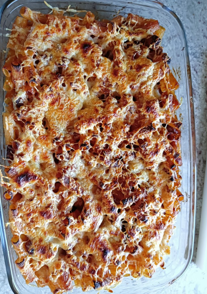 Una foto de Macarrones gratinados