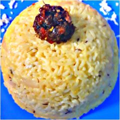 A picture of Dahi wale pulao.