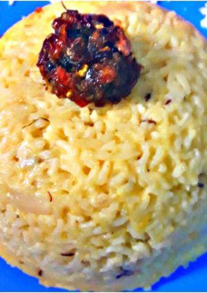 A picture of Dahi wale pulao.