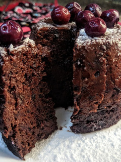 Una foto de ARÁNDANOS🍒 y Cocoa al Microondas.!
