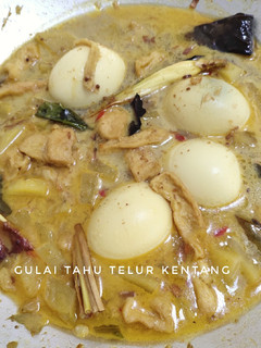 Foto resep 10. Gulai tahu telur kentang