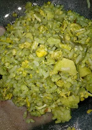 Foto resep Nasi goreng ijo