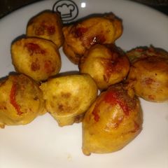 Timatar k pakory (bhujay) A picture of Timatar k pakory (bhujay).