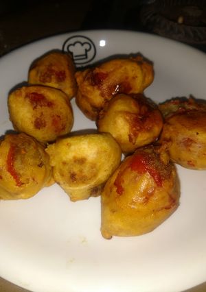 A picture of Timatar k pakory (bhujay).