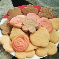 A picture of Cookies from leftover buttercream.