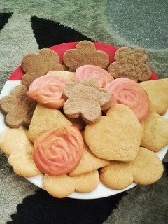 A picture of Cookies from leftover buttercream.