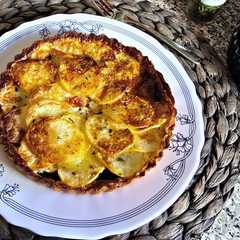 Tarta de Patatas, Espinacas, Champiñones y Queso (en air fryer)-レシピのメイン写真