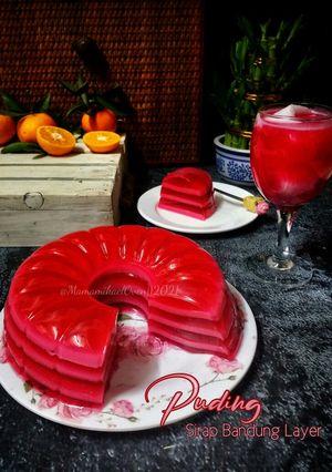 Gambar Puding Sirap Bandung Layer
