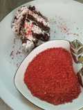 Edible glitter with beetroot
