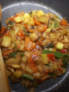 Una foto de Verduras salteadas