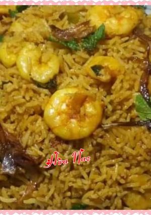A picture of PRAWNS BIRYANI 🍤🍤🍤🍤🍤🍤🍤🍤🍤.