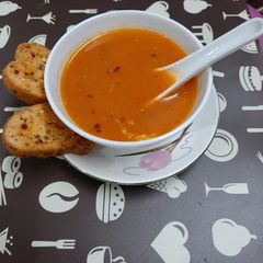A picture of Tomato soup.