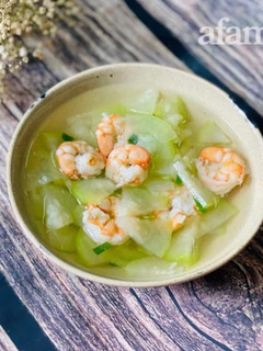 Hình của món Canh Bí Xanh Nấu Tôm.