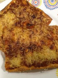 Una foto de Pizza de ajos tiernos
