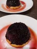 Tarte tatin de chou rouge à la grenadine et vinaigre de framboise
