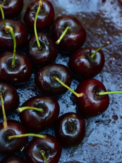 Foto principal de Tarta de quesos con picotas y cerezas