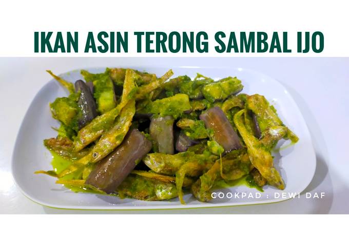 Ikan asin terong sambal ijo