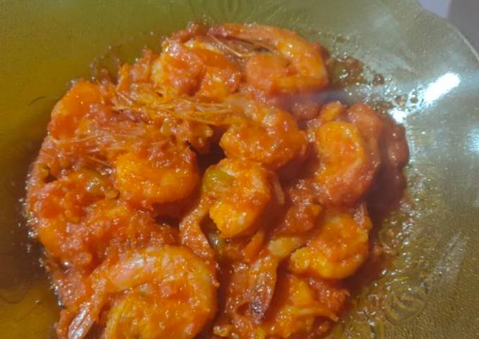 Udang Asam Manis Pedas