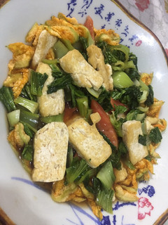 A picture of Tofu and Veggie in Oyster Sauce.