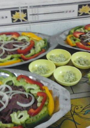 Hình của món bò sốt ớt.