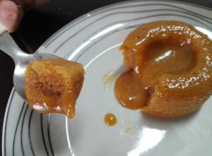Una foto de Volcán de dulce de leche